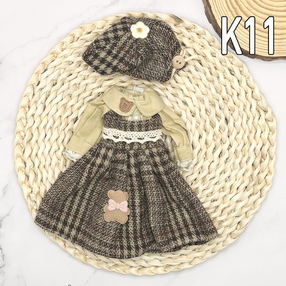 Beauty Makeup Kit For Kids - 30CM BJD Doll Clothes Girl Dress