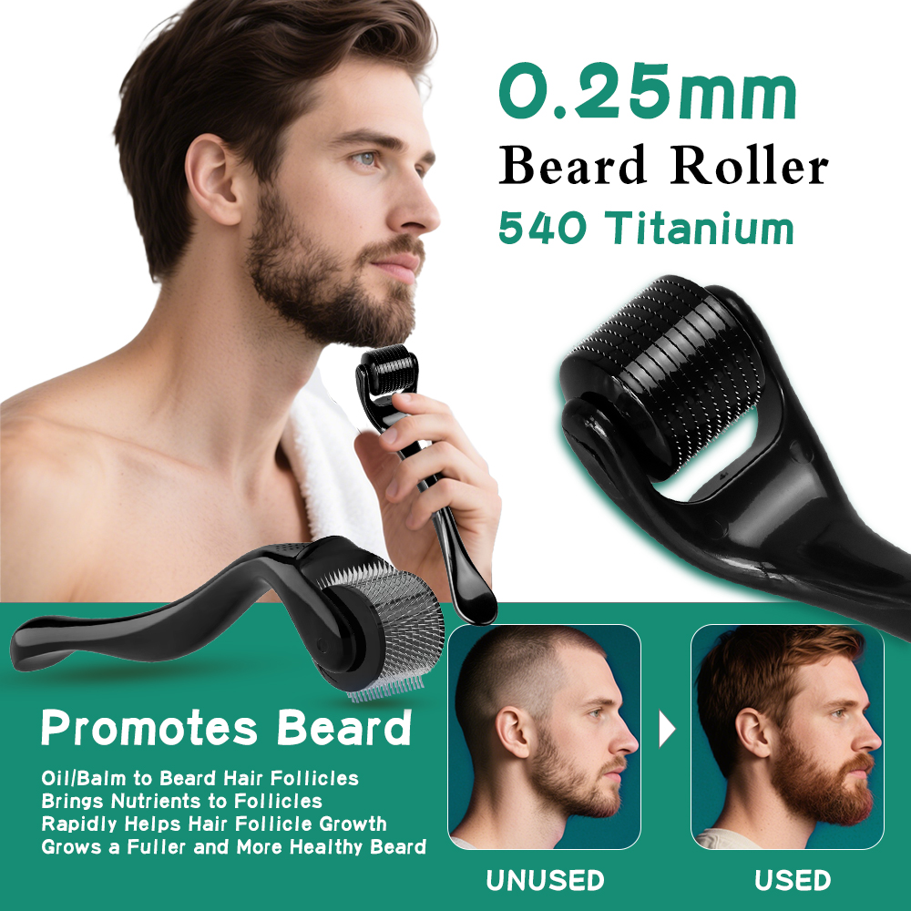 Beauty Hair Makeup - 0.2/0.25/0.3mm Derma Roller for Skin Beard
