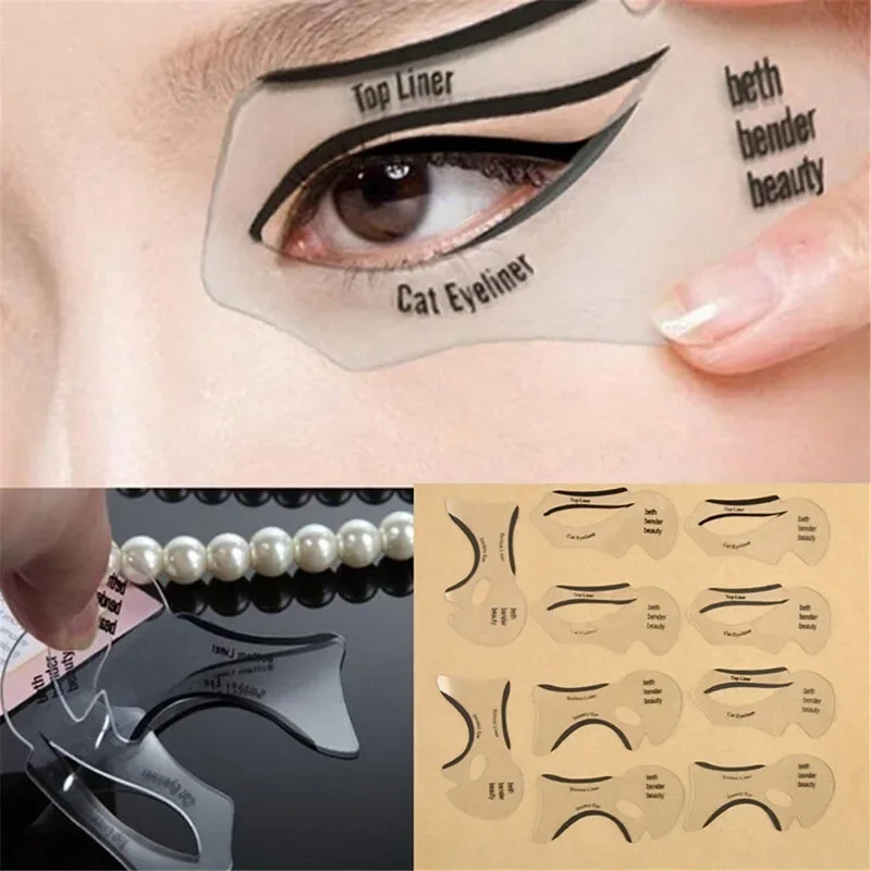 Beauty Makeup Eyeshadow - Eyeliner Stencils Winged Eyeliner Stencil Models