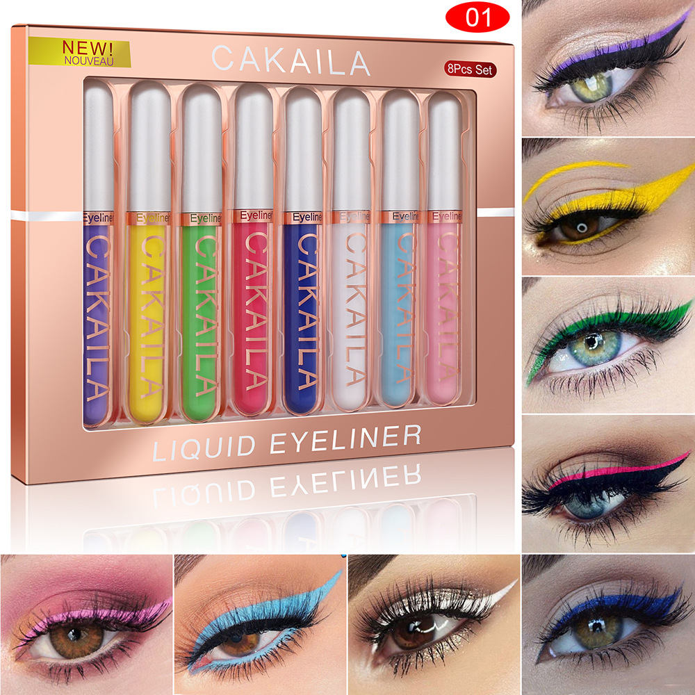 8-Color Set Waterproof Eyeline - Beauty Makeup Eyeshadow avis et prix