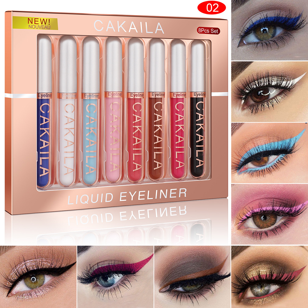 8-Color Set Waterproof Eyeline - Beauty Makeup Eyeshadow avis et prix