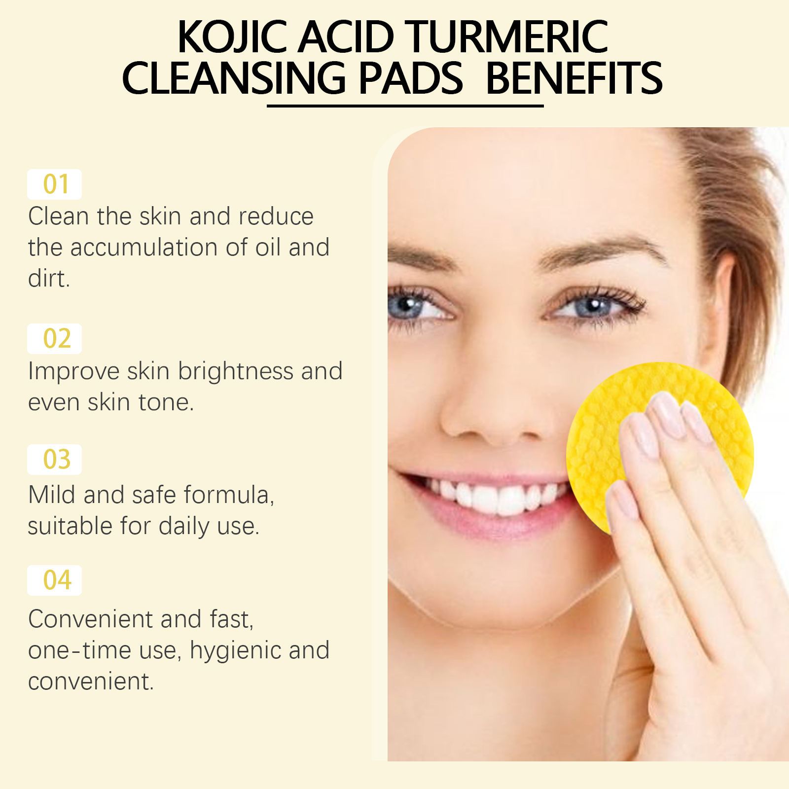Turmeric Kojic Acid Cleansing  - Kiss Beauty Makeup Remover avis et prix
