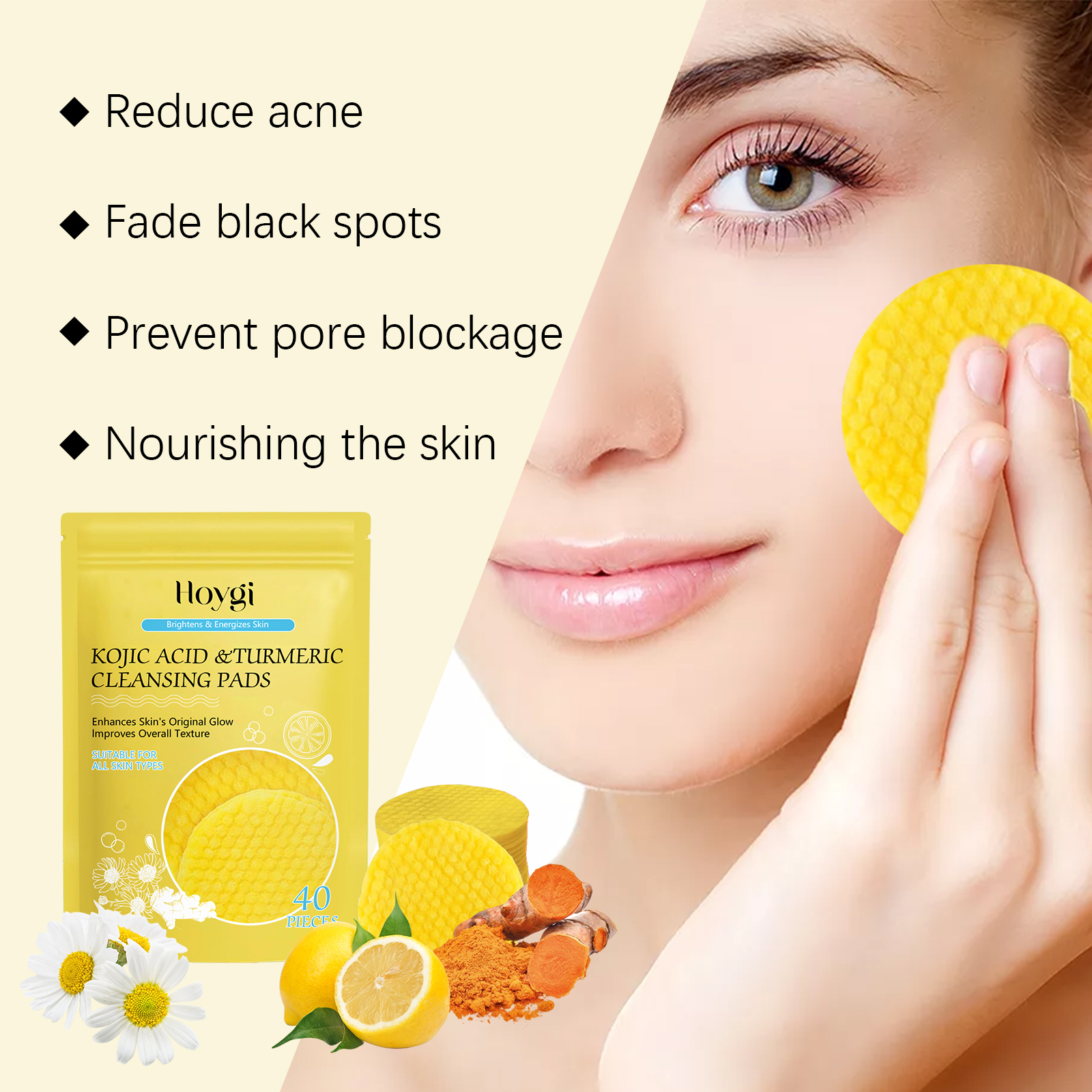 Turmeric Kojic Acid Cleansing  - Kiss Beauty Makeup Remover avis et prix