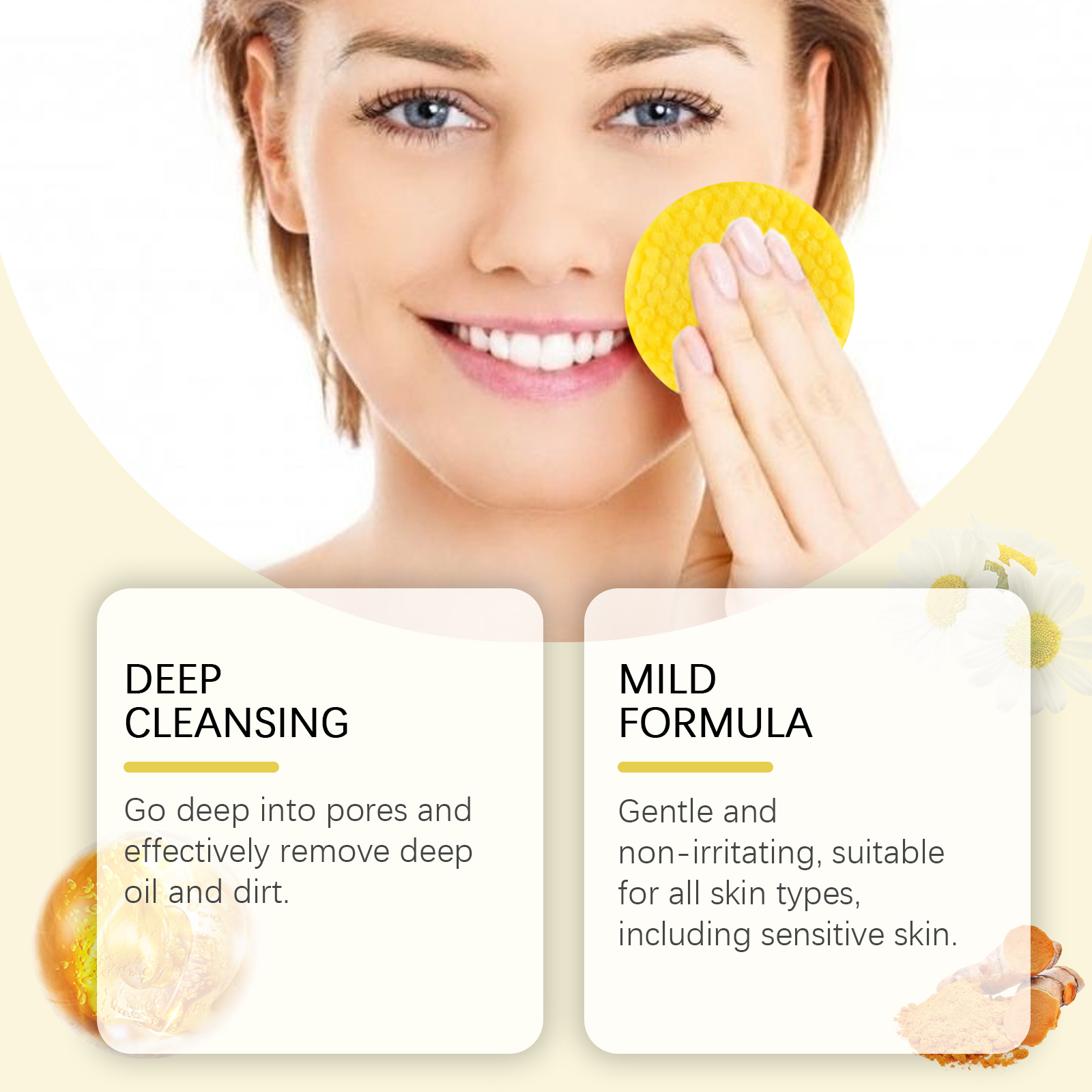 Turmeric Kojic Acid Cleansing  - Kiss Beauty Makeup Remover avis et prix