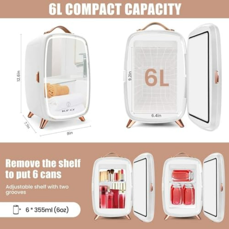 Skincare Fridge 6L with Mirror - Beauty Makeup Fridge avis et prix