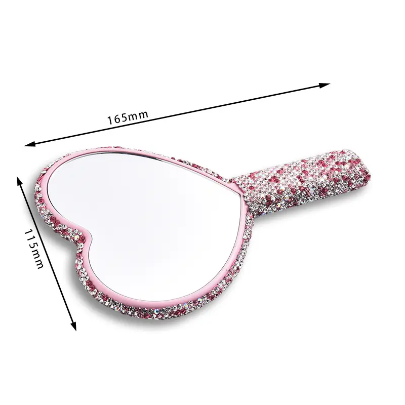 Diamond Handheld Makeup Mirror - Beauty Love Makeup avis et prix
