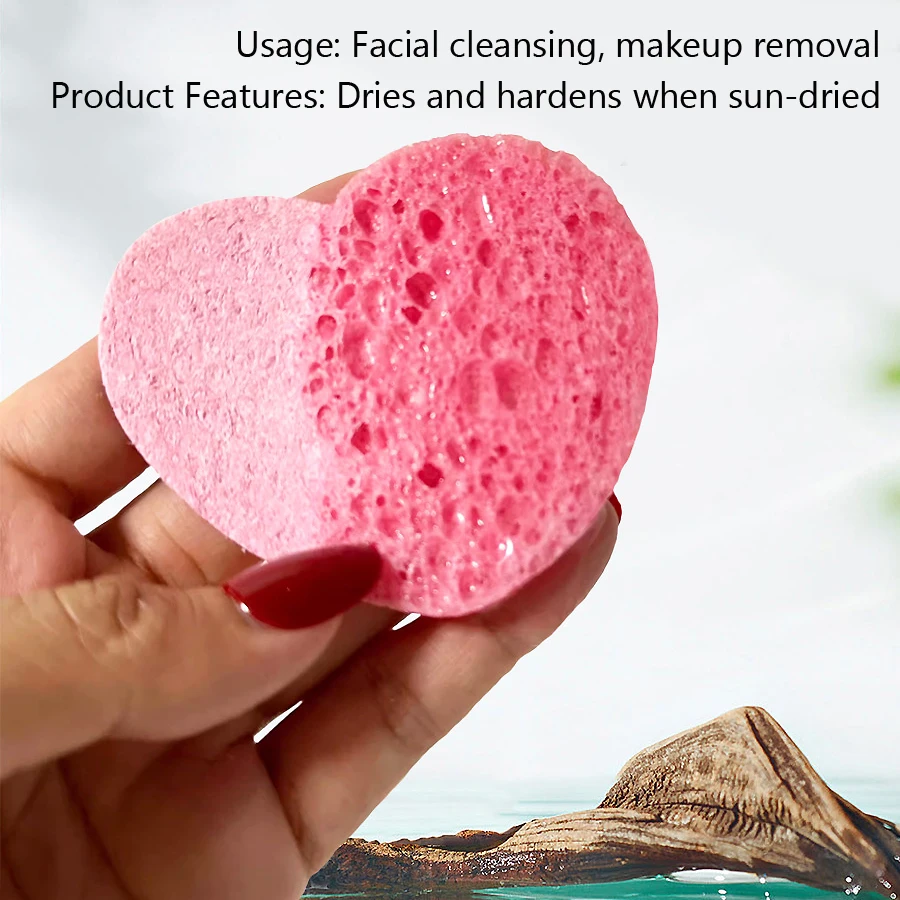 10Pcs Cellulose Face Sponge Co - Kiss Beauty Makeup Remover avis et prix