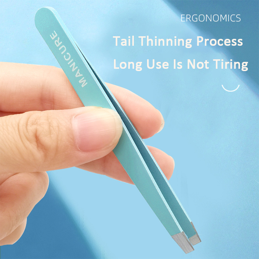 4 Pcs Colorful Eyebrow Tweezer - Beauty Hair Makeup avis et prix