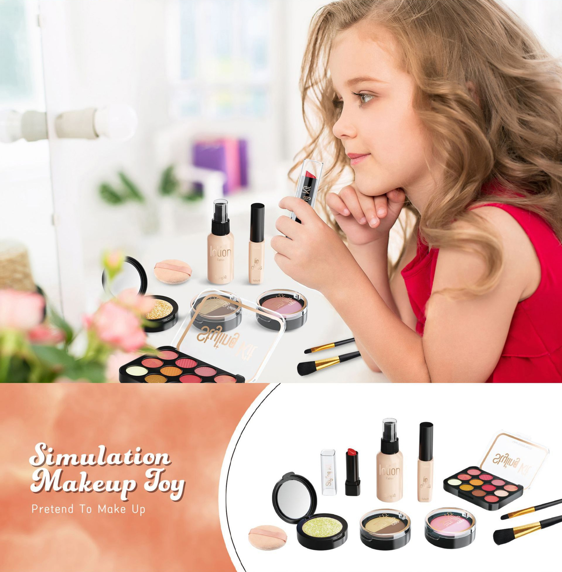 Child Girl Makeup Career Role  - Beauty Makeup Kit For Kids avis et prix