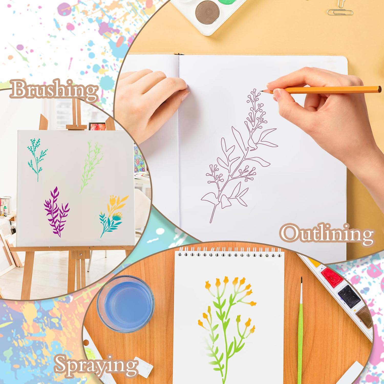 24pcs/Set Wildflower Stencils  - Beauty Makeup Kit For Kids avis et prix