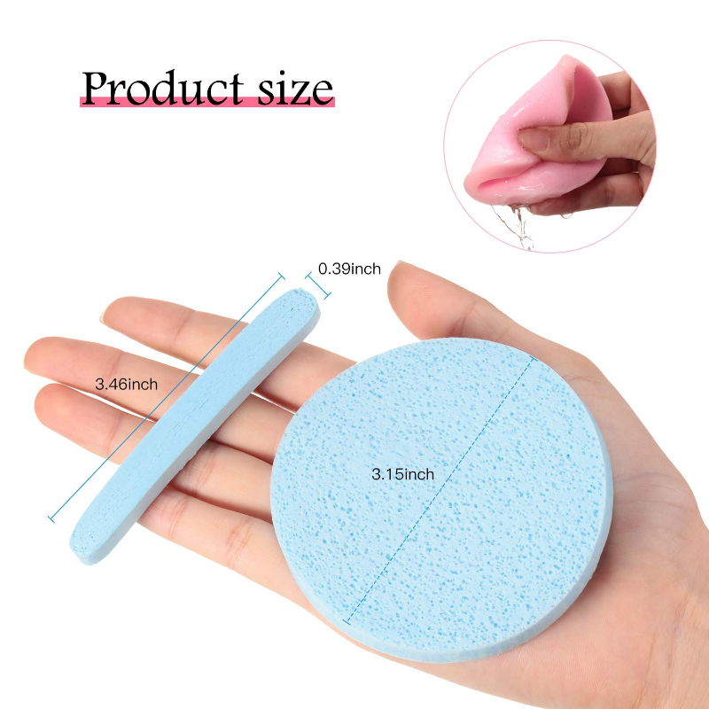 12Pcs Compressed Facial Sponge - Kiss Beauty Makeup Remover avis et prix