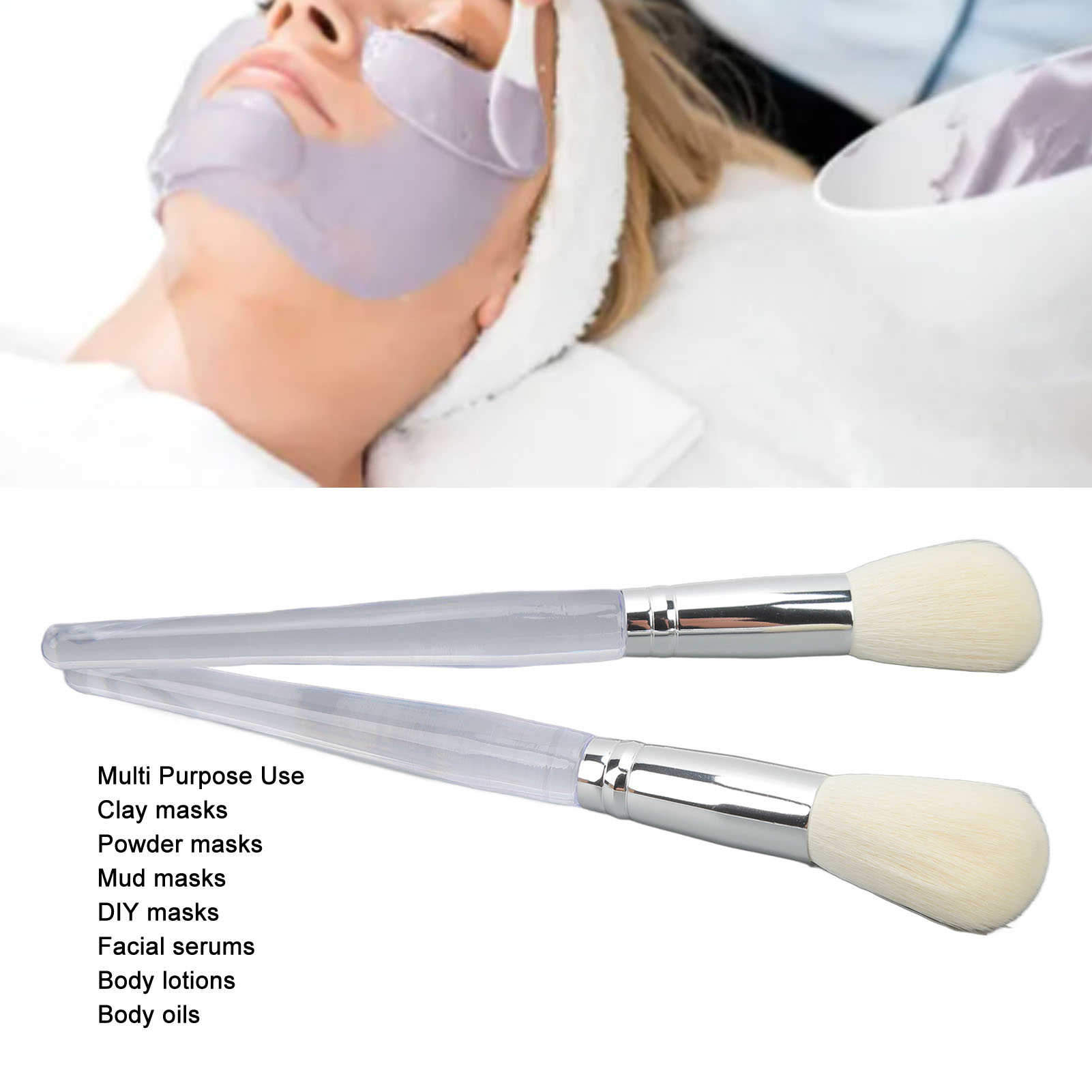 2 Pack Face Mask Brush Applica - Beauty Hair Makeup avis et prix