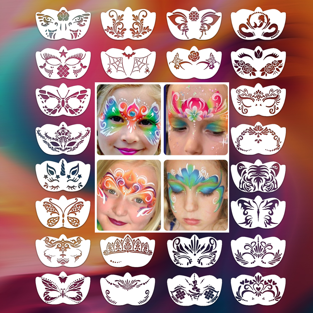 8pcs Face Skeleton Painting St - Beauty Makeup Kit For Kids avis et prix