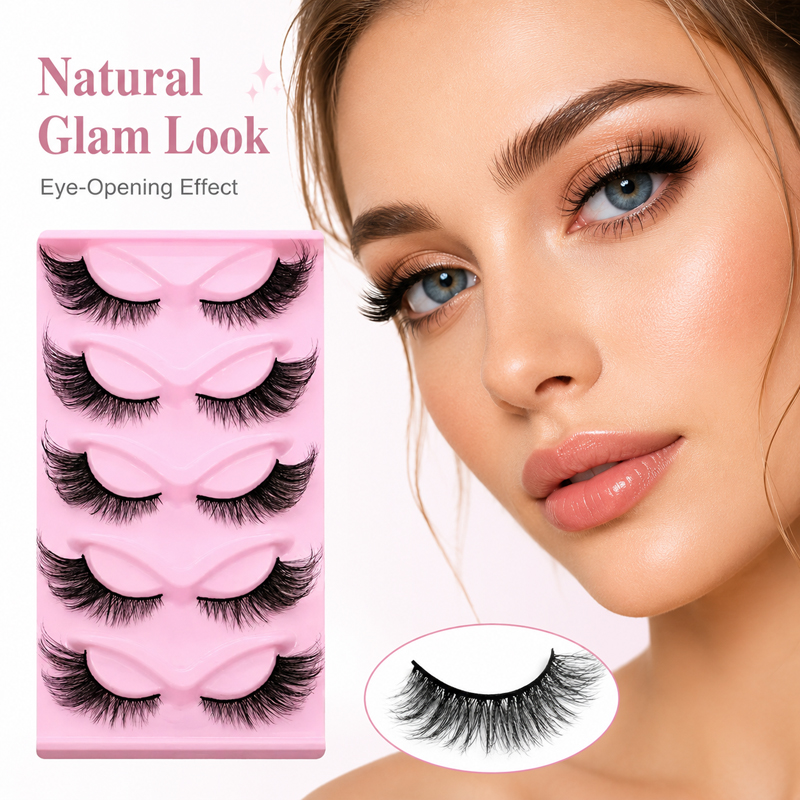5 Pairs 2 Styles Wispy False E - Beauty Makeup Look avis et prix