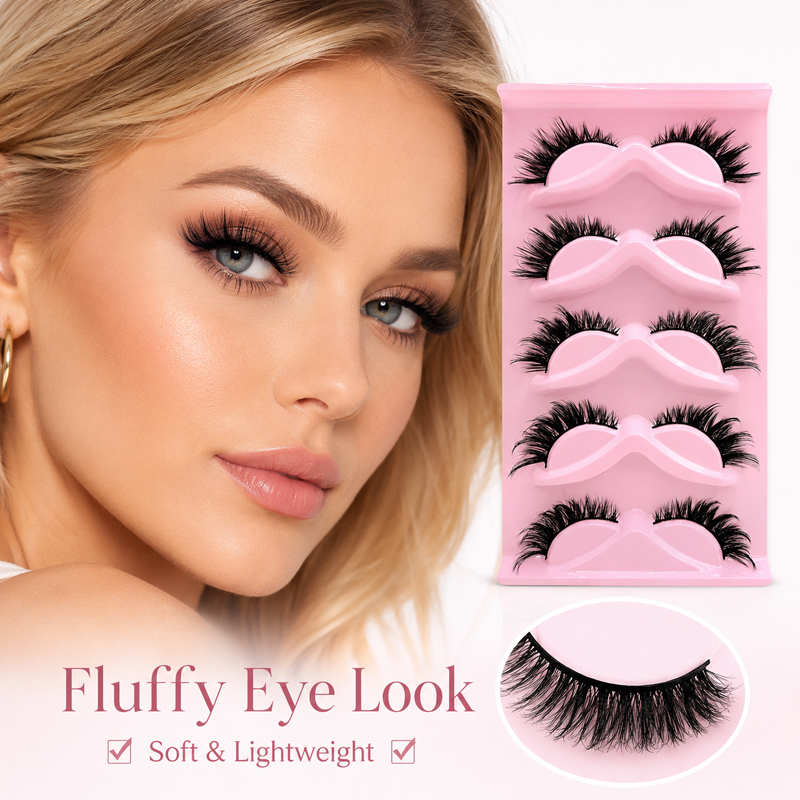 5 Pairs 2 Styles Wispy False E - Beauty Makeup Look avis et prix